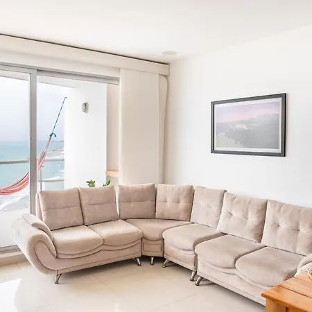 Beachfront With Pool Jacuzzi Sauna Gym Fast Wifi And Air Conditioning * Cartagena